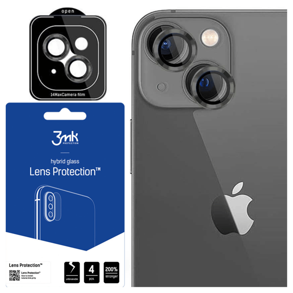 Apple iPhone 15 Plus - 3mk Linsskydd Pro Grafit