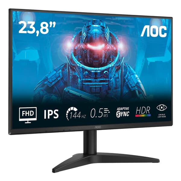 AOC LED-skærm 23,8" 24B36X, Full HD, 144Hz, sort