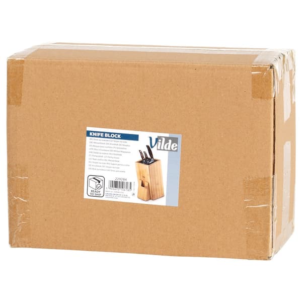 Bambus knivholder 10,5x16,5x24,5 cm