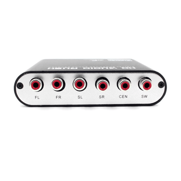 Optisk TOSLINK Audio Lyd Konverter Decoder til DTS/AC3 5.1 + kabel