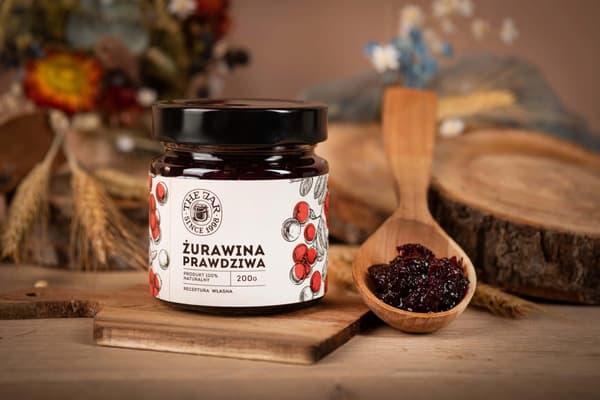 Äkta tranbärssylt 61% 200 g THE JAR