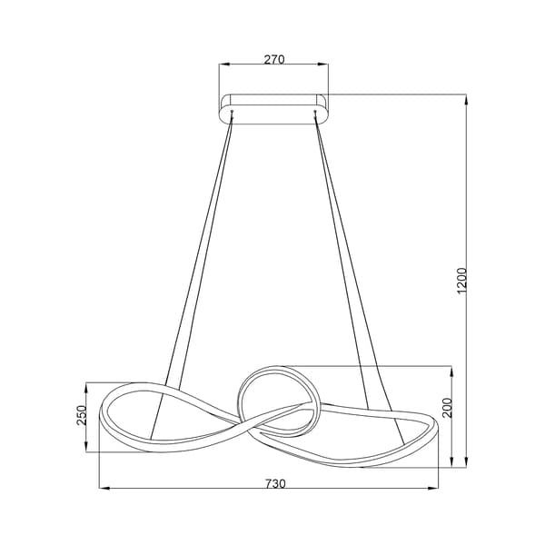 MARCO LED KROMI MILAGRO ML8117 RIIPPUVALAISIN
