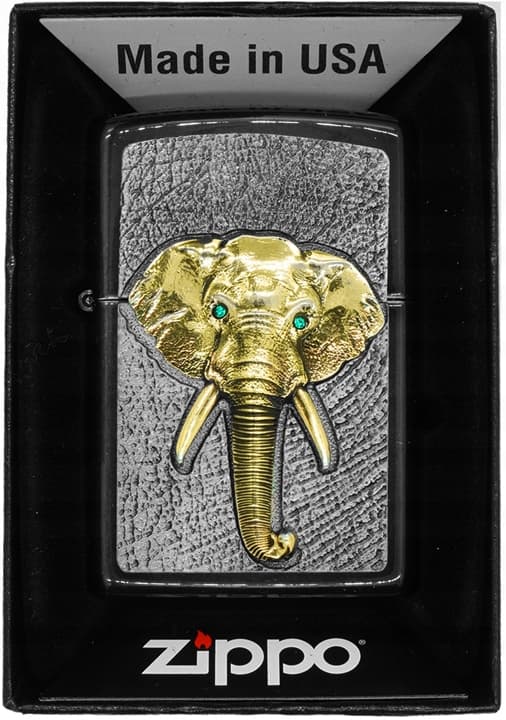 ZIPPO Lightersæt ELEFANT TRI-FARVET Gave nr. 2
