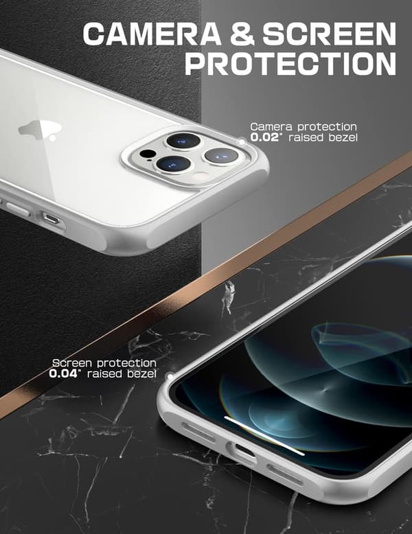 FODRAL TILL APPLE IPHONE 13 PRO MAX TRANSPARENT SKYDDSFODRAL FÖRSTÄRKT