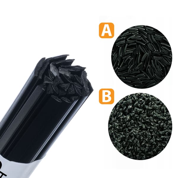 Plast svejsespartel metal PP+T40 Sort 50g