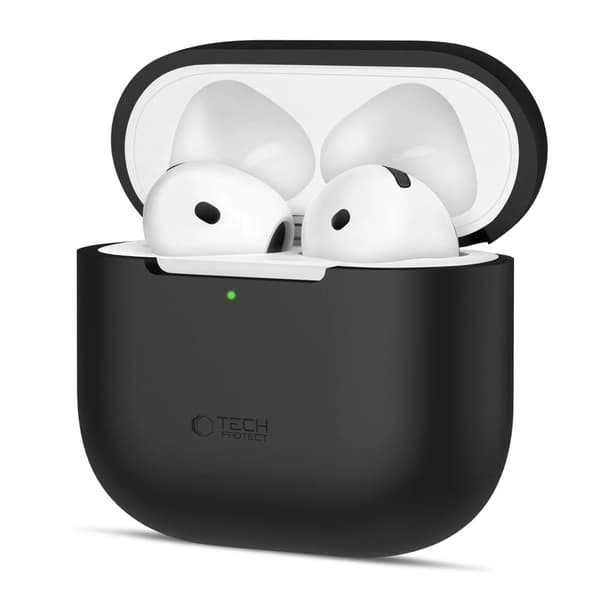 Tech-Protect Silikone Etui til Apple AirPods 4 - Sort