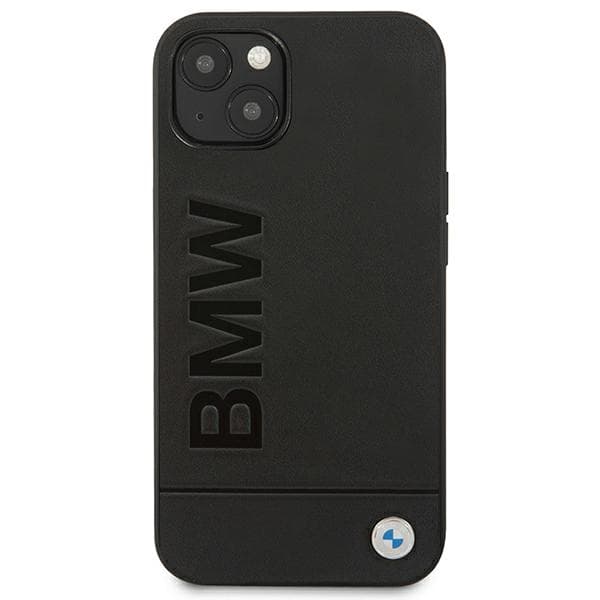 BMW BMHCP14MSLLBK iPhone 14 Plus / 15 Plus 6.7 cover sort læder stempel
