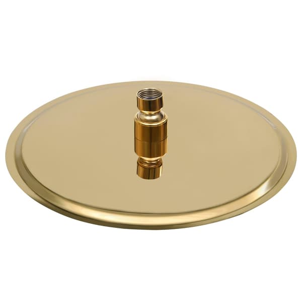 vidaXL brusehoved i rustfrit stål 25 cm rundt guld