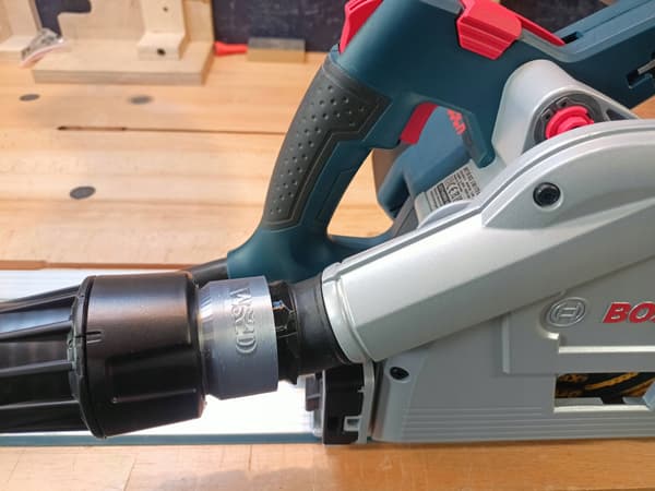 Bosch GKT 55 GCE-adapter - DEWALT dammsugare