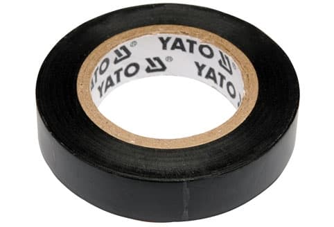SVART ELISOLERINGSTEJP 12MM*10M - YT-8152
