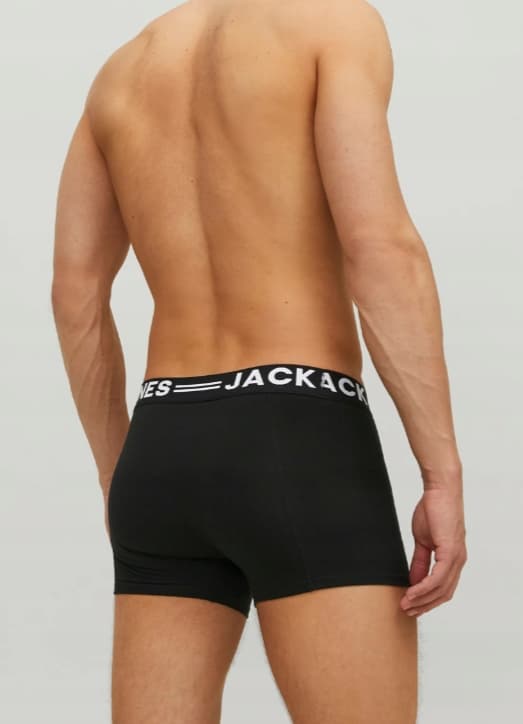 JACK JONES HERRE BOXERSHORT SORT 3-PAK S J_A