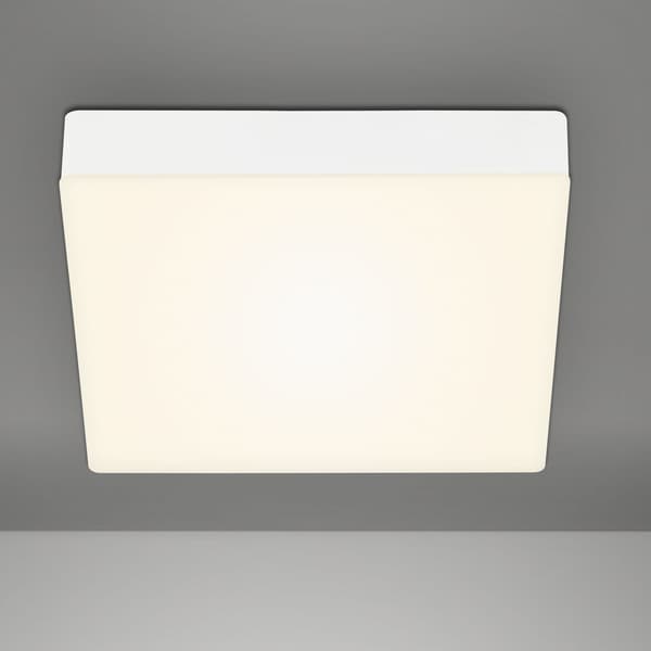 Fyrkantig LED-taklampa 16W vit 21cm för kök, sovrum, hall