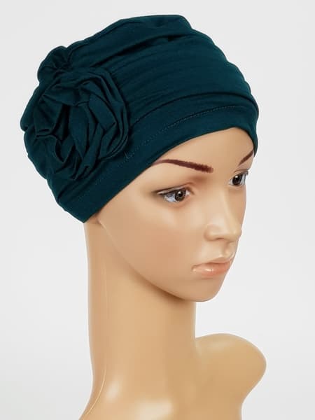 Turbanhue Nina grøn efterår vinter også efter kemoterapi