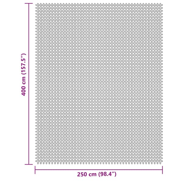 vidaXL Telttamatto, Kermanvärinen, 4x2,5 m