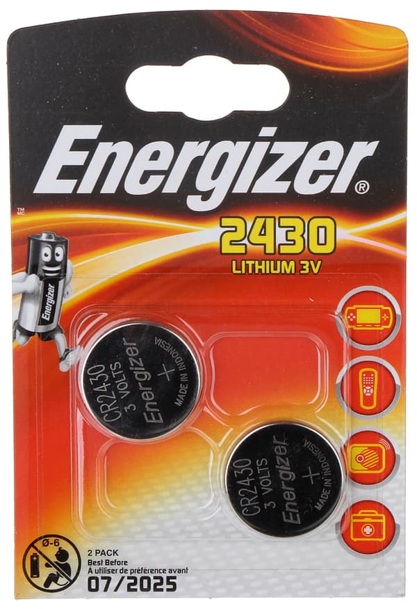 LITIUMPARISTOT BAT-CR2430*P2 ENERGIZER