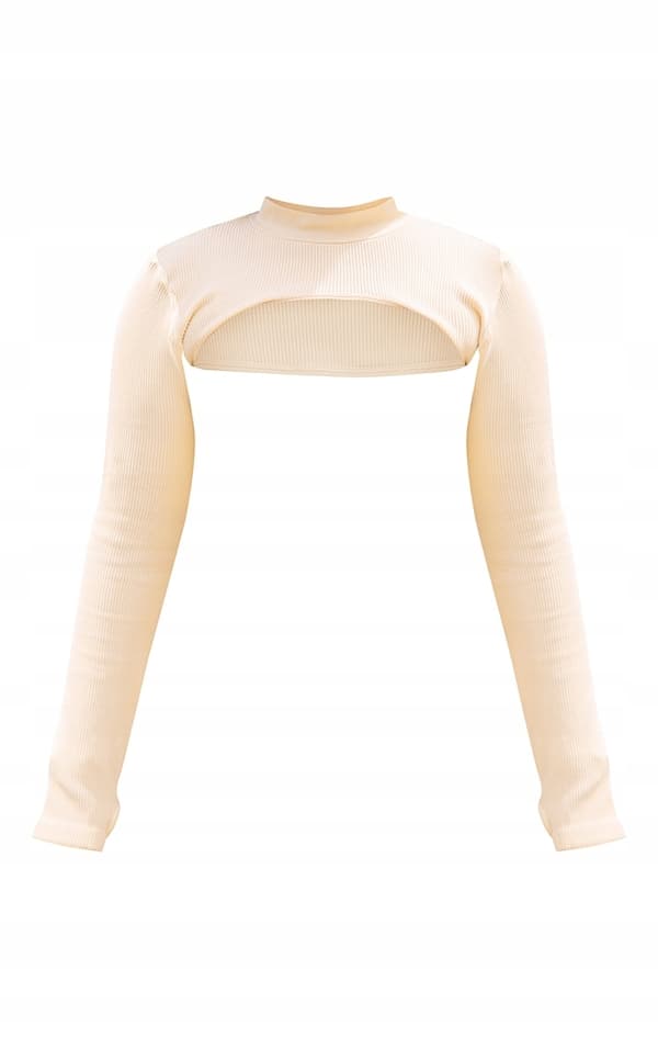 PRETTYLITTLETHING PLUS BEIGE PUSER XL 1Z5G1_B*