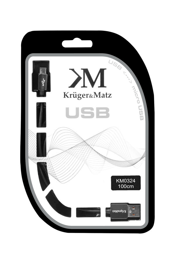 Kabel USB - Micro USB 1 m Kruger&Matz KM0324
