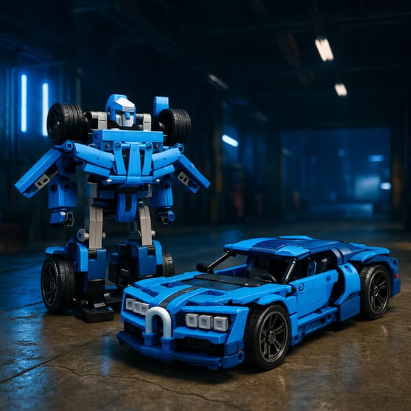 Rakennuspalikat Auto Robotti 2-in-1
