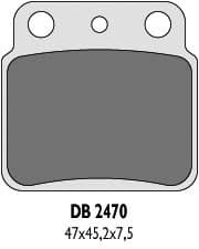 Delta jarrulevy taka LTZ 400 KFX Quadsport DVX