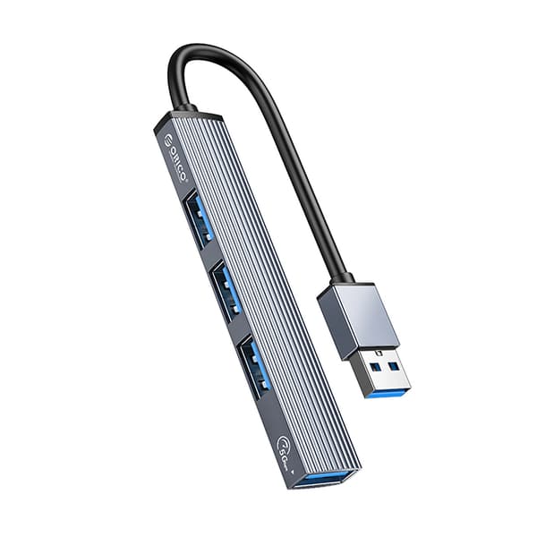 Orico AH-A13 USB-A Hub Dockingstation 1x USB-A 3.0 + 3x USB-A 2.0 - Grå