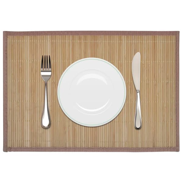 vidaXL Bambu bordsunderlägg brun 30 x 45 cm