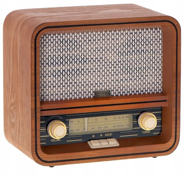 Retroradio CAMRY CR 1188 i trä, FM/AM, Bluetooth 5.0