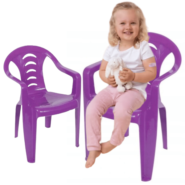 Tola violetti puutarhatuoli lapsille