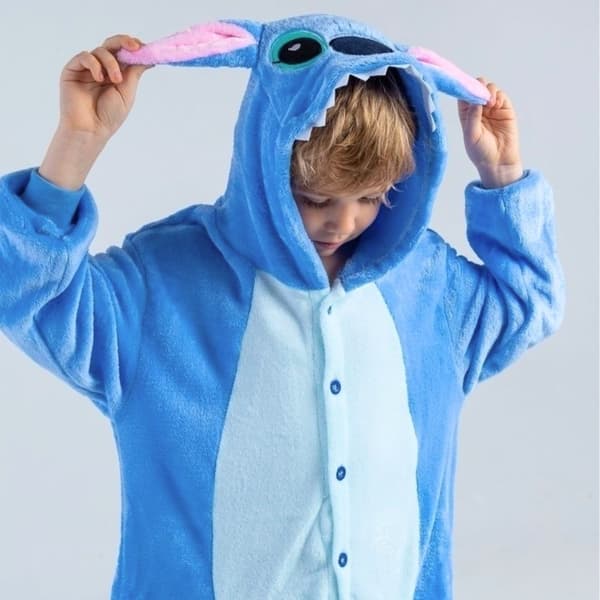 Lilo & Stitch Onesie Kigurumi Pyjamaskostume 135-145cm