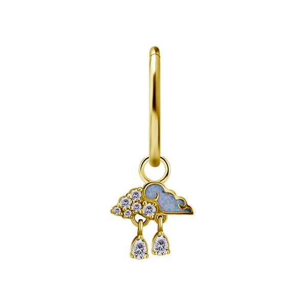 Charms - CoCr NF - regnsky - guld - D-089