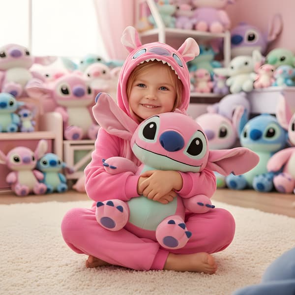 Kigurumi-pyjamas med sömmar, 115-125 cm