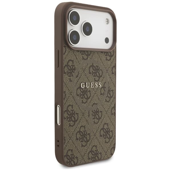 Guess 4G Ring Classic Logo MagSafe - iPhone 17 Pro Max cover (brun)