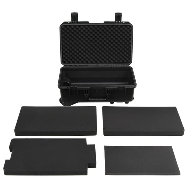 vidaXL værktøjskuffert til luftfart sort 55x35x22,5 cm PP