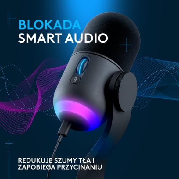 Logitech Yeti GX spilmikrofon sort