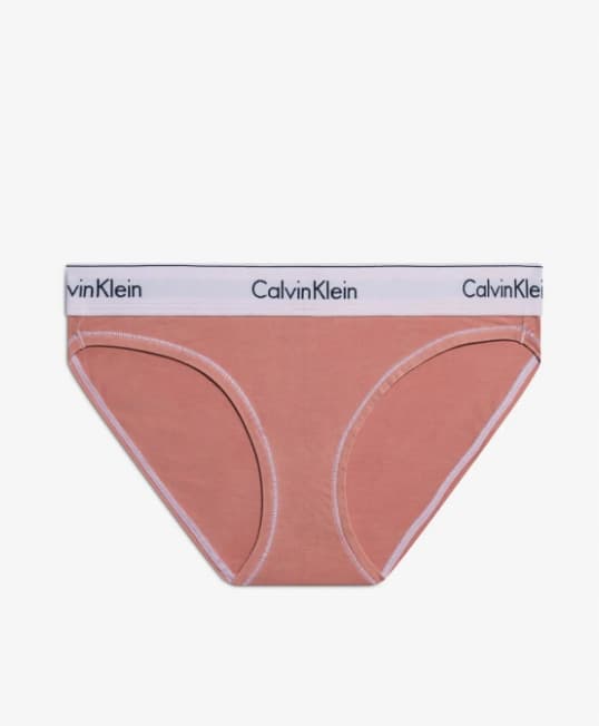 Calvin Klein dame lyserøde trusser med logo S 0Z4A4_E* TIA
