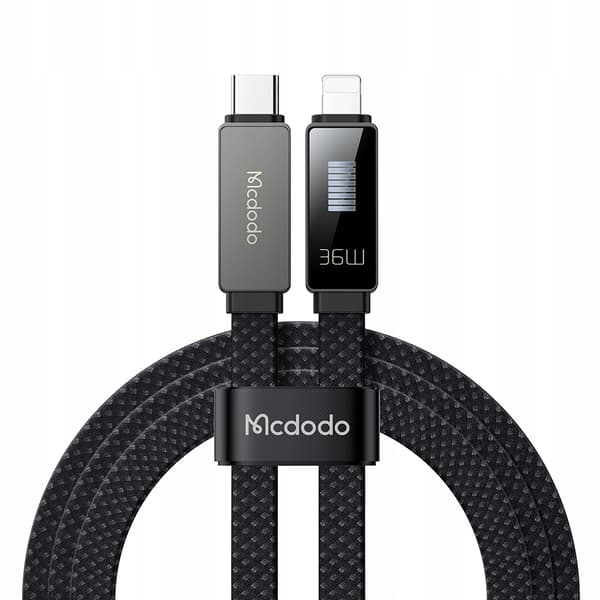 MCDODO Laddkabel USB-C Blixtsnabb Laddning för iPhone 1M LED