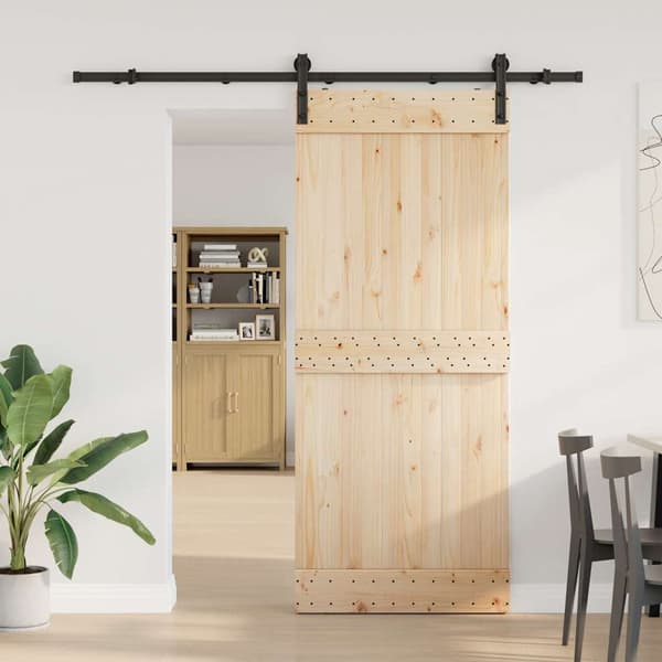 vidaXL monteringssystem til skydedør, 200 cm, stål, sort