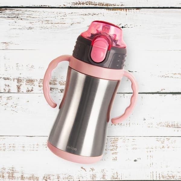 Termokrus til barn stål pink 300 ml