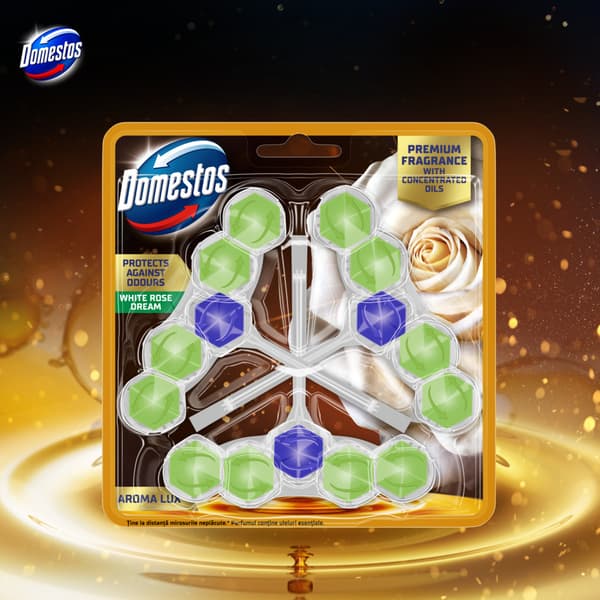 Domestos Aroma Vit Ros Tärning 3x50g