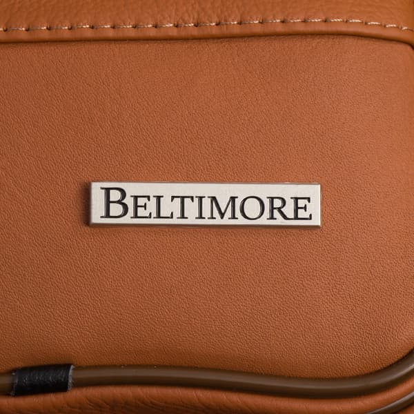 Herre læder crossbody taske, flot læder, til arbejde, Beltimore dirigent