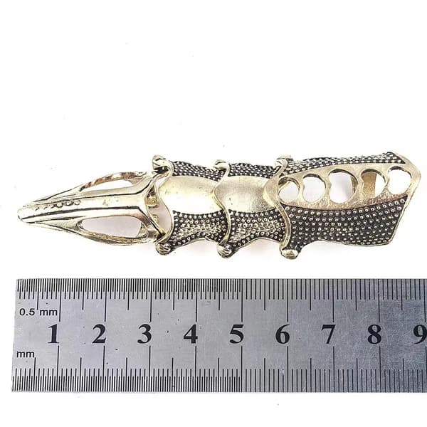 Gammel guld mørk klo ring RPG LARP