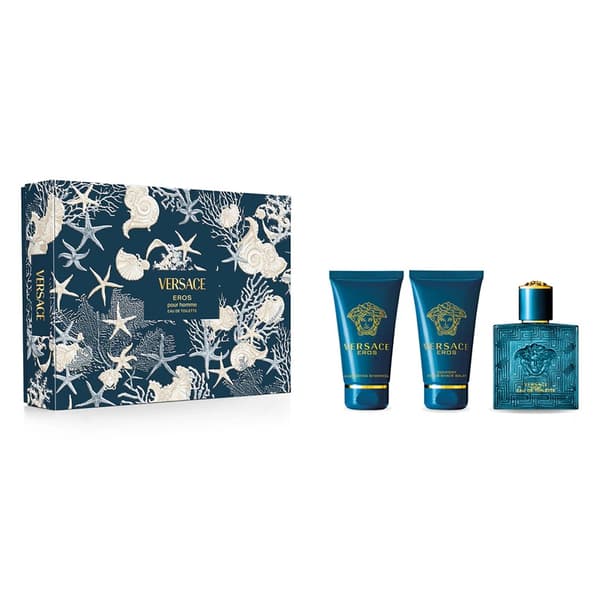 SET Versace Eros EDT M 50 ml+SG 50 ml+ABS 50 ml