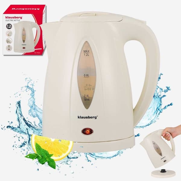 Elkedel 1,2L Klausberg KB-9002 Creme