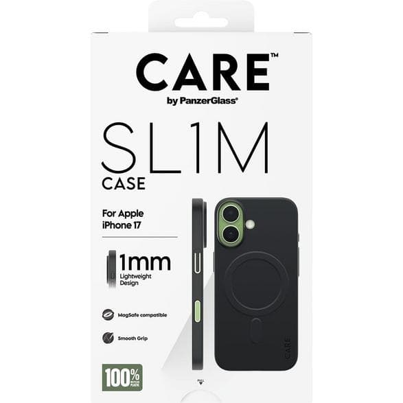 Etui PANZERGLASS CARE SL1M MagSafe iPhone 17 Sort