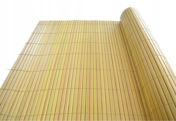 DUBBELSIDIGT PVC-BARKONGMATTA 1x5m, bambu
