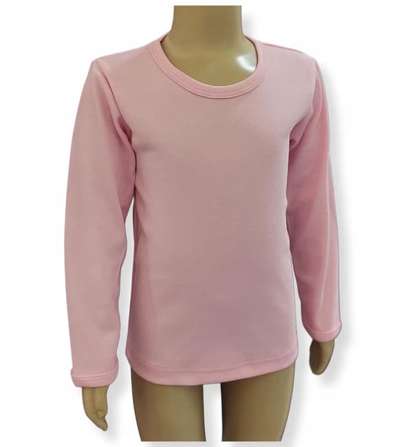 Ljus rosa långärmad blus 86 100% bomull