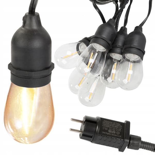 Trädgårdsslinga 4 10 LED varm 20 lysdioder