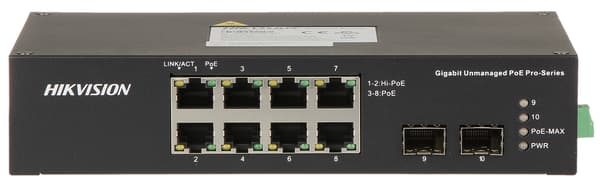 POE-SWITCH DS-3T0510HP-E/HS 8-PORTARS SFP Hikvision