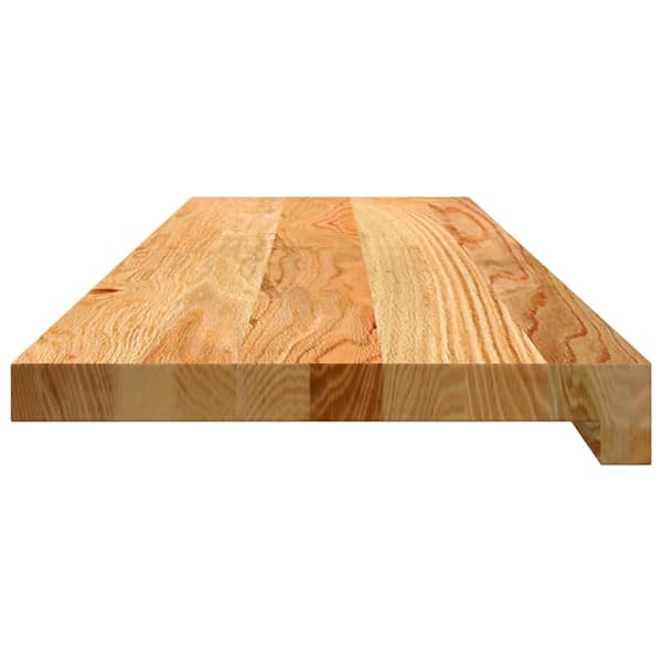 vidaXL trappetrin, 4 stk. brun 90x30x2 cm massivt egetræ