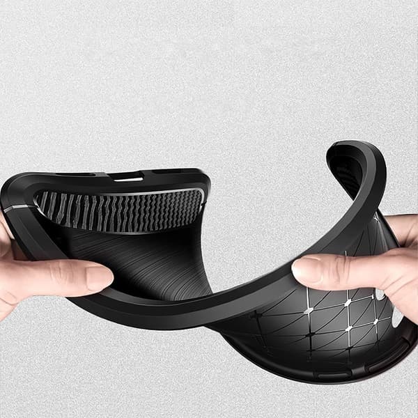 Carbon Case fleksibelt cover OnePlus Nord N200 5G sort