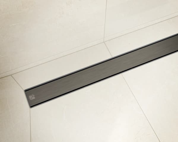 SORT MAT LINEÆRT AFLØB | 360° SIFON | 61 l/min | 40 cm